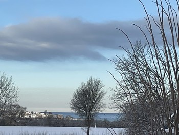 Blick nach Hohwacht Winter